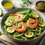 Keto Zucchini Noodles with Pesto and Shrimp: A Delightful Low-Carb Dish