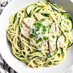Keto Chicken Alfredo with Zucchini Noodles
